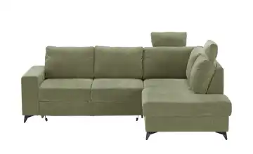 Primo Ecksofa Salamanca rechts Moosgrün