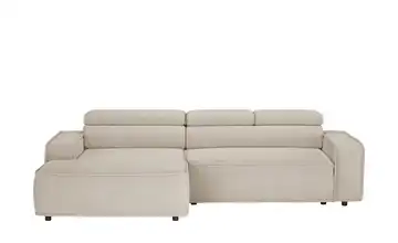 Twist Ecksofa Liam Grundfunktion Feincord Creme links