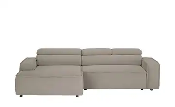 Twist Ecksofa Liam Grundfunktion Feincord Schlamm links