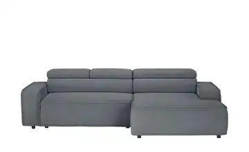 Twist Ecksofa Liam Grundfunktion Feincord Stahlgrau rechts