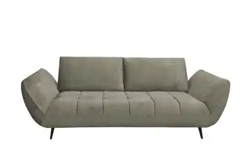 bobb Einzelsofa mit Sitztiefenverstellung Carly Taupe 240 cm