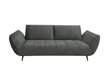 bobb Sofa 2,5 -sitzig mit Sitztiefenverstellung Carly Graphit 240 cm