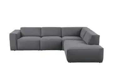 SOHO Ecksofa Enleen Grau rechts Webstoff