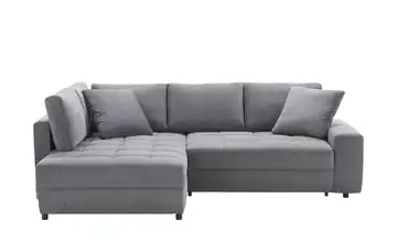 bobb Ecksofa Arissa de Luxe Anthrazit links Webstoff