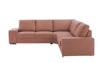 Ecksofa Reneé Webstoff Terracotta