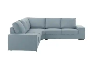 Ecksofa Reneé Webstoff Stahlblau