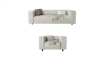 S-STYLE Polstergarnitur 3+1 Oskar Beige