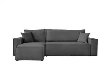 Ecksofa mit Schlaffunktion Carl Webstoff Dunkelgrau