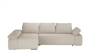 Twist Ecksofa Soft Feincord Erweiterte Funktion links Creme
