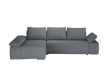 Twist Ecksofa Soft Feincord Stahlgrau Erweiterte Funktion links