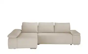 Twist Ecksofa Soft Feincord ohne links Creme