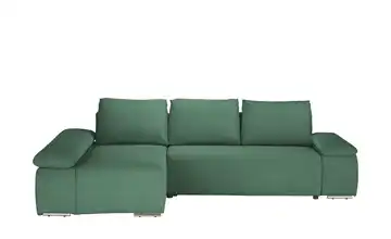 Twist Ecksofa Soft Feincord ohne links Grün