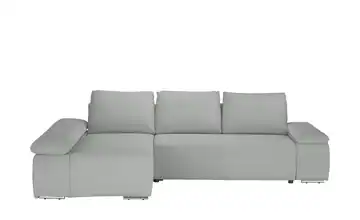 Twist Ecksofa Soft Feincord Grau ohne links