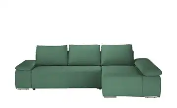 Twist Ecksofa Soft Feincord Grün ohne rechts