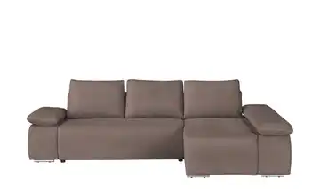 Twist Ecksofa Soft Cordstoff grob Braun ohne rechts