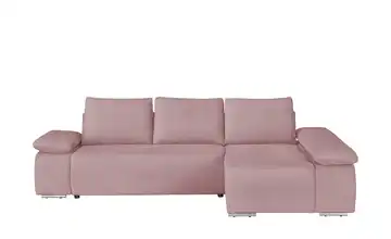 Twist Ecksofa Soft Cordstoff grob Altrosa ohne rechts