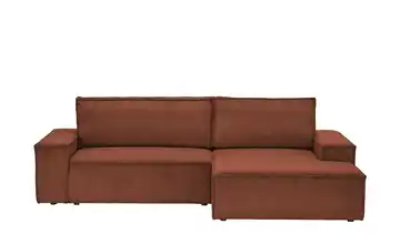 Primo Ecksofa mit Schlaffunktion Fjord Rot rechts