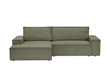 Primo Ecksofa mit Schlaffunktion Fjord Olivgrün links