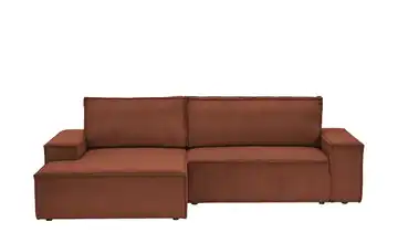 Primo Ecksofa mit Schlaffunktion Fjord Rot links