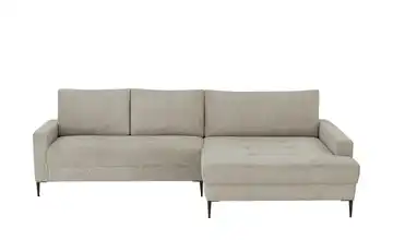smart Ecksofa Candice rechts Beige Webstoff