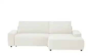 Primo Ecksofa mit Schlaffunktion Bouli Cremeweiß rechts