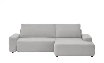 Primo Ecksofa mit Schlaffunktion Bouli Silbergrau rechts
