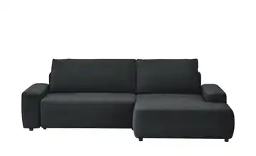Primo Ecksofa mit Schlaffunktion Bouli Schwarz rechts