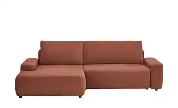 Primo Ecksofa mit Schlaffunktion Bouli Rotbraun links
