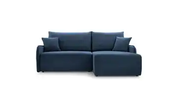 Selsey Ecksofa mit Schlaffunktion Netarro Marineblau rechts