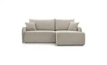 Selsey Ecksofa mit Schlaffunktion Netarro Beige rechts