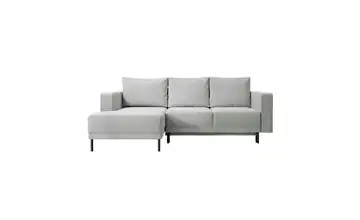 Selsey Ecksofa mit Schlaffunktion Rodario Mini Samt Grau links