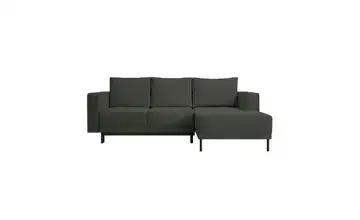 Selsey Ecksofa mit Schlaffunktion Rodario Mini Samt Olivgrün rechts