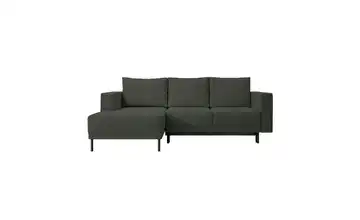 Selsey Ecksofa mit Schlaffunktion Rodario Mini Samt Olivgrün links