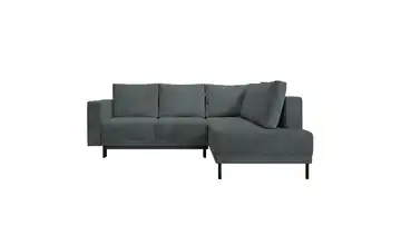 Selsey Ecksofa mit Schlaffunktion Rodario Grau rechts Cordstoff