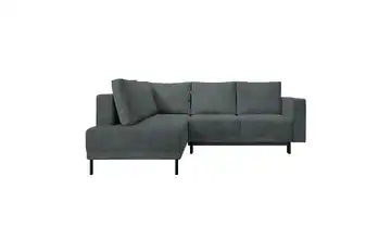 Selsey Ecksofa mit Schlaffunktion Rodario Grau links Cordstoff