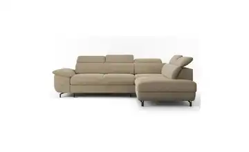 Selsey Ecksofa mit Schlaffunktion Lambo rechts Beige