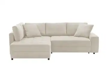 bobb Ecksofa mit pflegeleichtem Bezug Arissa de Luxe Creme links Webstoff