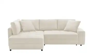 bobb Ecksofa mit pflegeleichtem Bezug Arissa de Luxe Natur links Webstoff