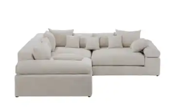 smart Ecksofa Lianea Beige Flachgewebe