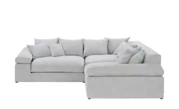 smart Ecksofa Lianea Grau Flachgewebe fein