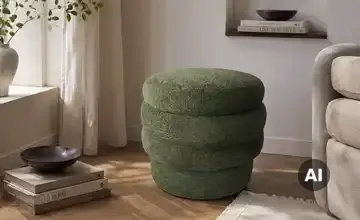 Hocker mit Stauraum Leni Grün