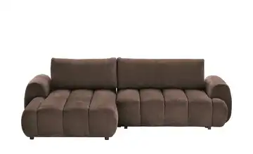 Primo Ecksofa mit Schlaffunktion Passo links Braun