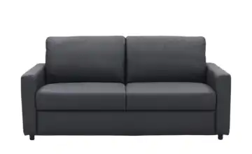 Primo Schlafsofa Ester Schlafsofa 140 Anthrazit Leder, Mikrofaser in Leder-Optik