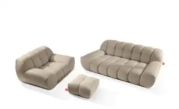 KONSIMO Polstermöbel 3er-Set in Bubble Optik Vena