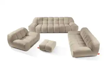 KONSIMO Polstermöbel 4er-Set in Bubble Optik Vena