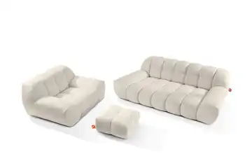 KONSIMO Polstermöbel 3er-Set in Bubble Optik Vena