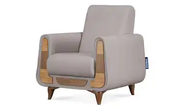 KONSIMO Sessel Mausgrau Boucléstoff