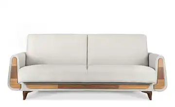 KONSIMO Einzelsofa Boucléstoff Weiß