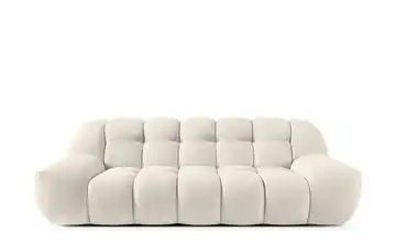 KONSIMO Einzelsofa in Bubble Optik Vena Weiß