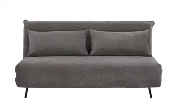 Schlafsofa 167 cm Webstoff Grau